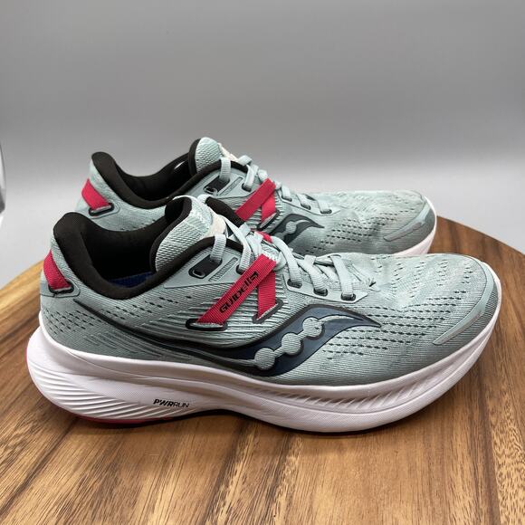 Saucony Guide 16 Shoes Womens 8.5 Green Running Comfort Walking Gym Sneakers - Picture 1 of 8